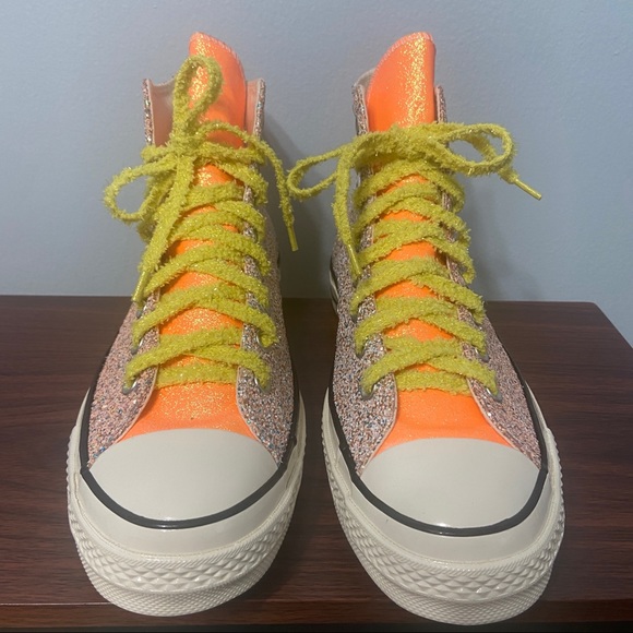 #34 Converse J W Anderson Chuck Taylor glitter High Top Sneaker Mens 11 - Picture 5 of 16